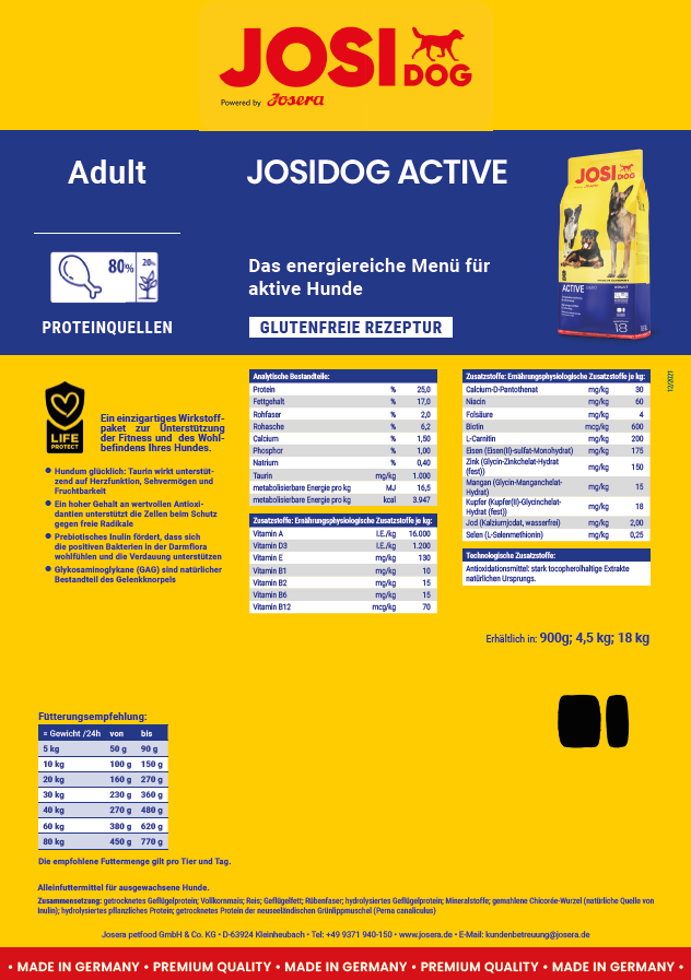 JosiDog Active, 15 kg