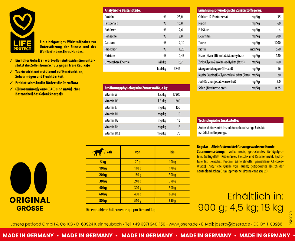 Josidog Regular, 15kg